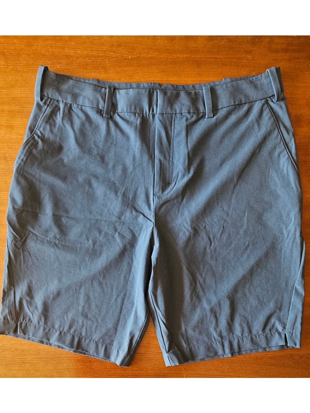 Coolibar Trek Hybrid Shorts UPF 50+ Gray Outdoor Hiking, Fishing, Golf, Size 40